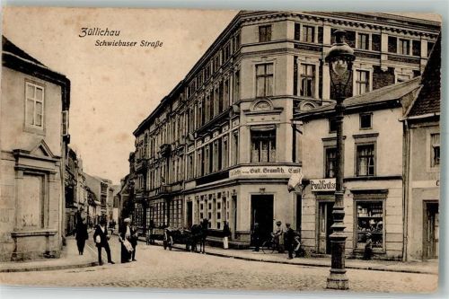 Züllichau 1919 Schwiebuser Straße Geschäft