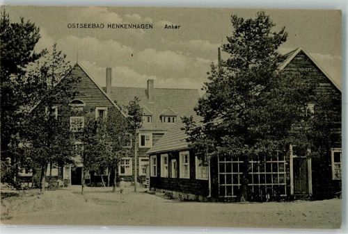 Henkenhagen Ustronie Morskie Foto AK Gasthaus Anker