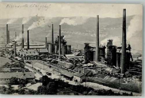 2460 Königshof 1910 Foto AK Zeche Ort handschriftlich