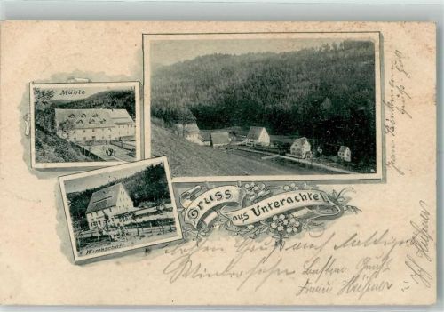 Unterachtel 1901 Mühle Gasthaus