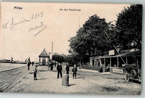 Baltijsk 1919 Cafe Auto An der Konditorei