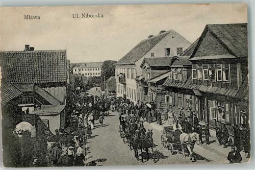 Mlawa 1915 Straße Ulica Niborska