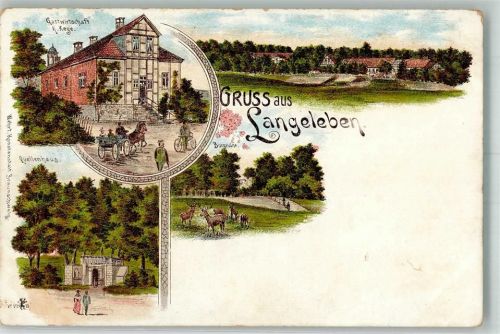 Langeleben Wildwiese Burgruine Quellenhaus Gasthaus Keye