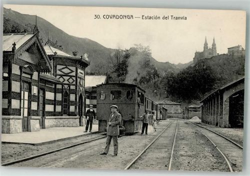 Covadonga Bahnhof Eisenbahn
