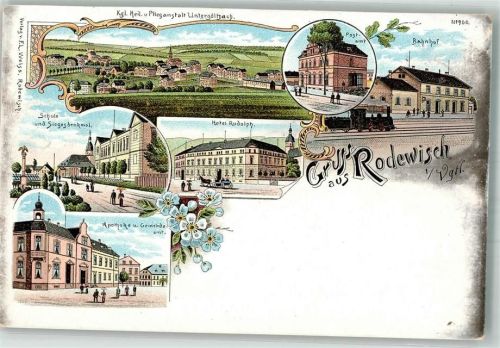 Rodewisch Post Apotheke Gemeindeamt Hotel Rudolph Bahnhof