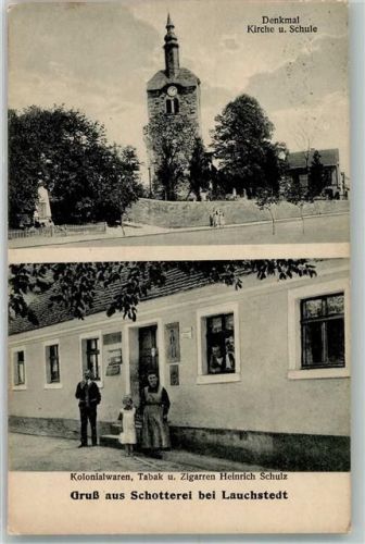 Schotterey Kolonialwarengeschäft Schulz Kirche