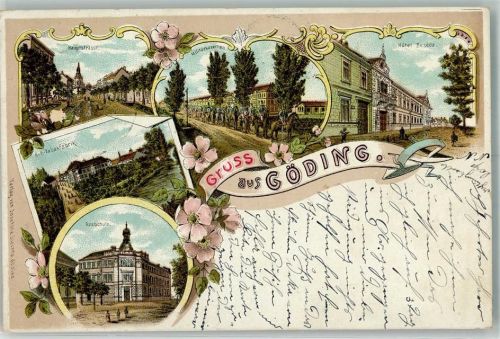 Hodonin 1899 Fabrik Schule Hotel Beseda Kaserne