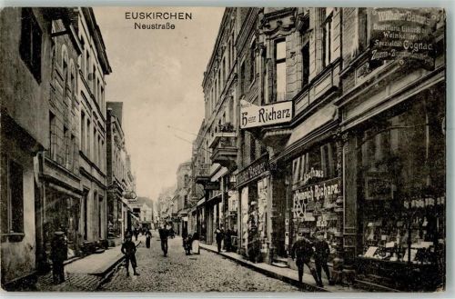 Euskirchen 1917 Neustraße Kaufhaus Heinrich Richarz Tabakwaren Baums