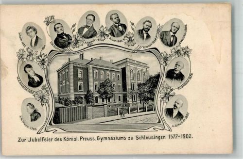 Schleusingen 1902 Jubelfeier des Kgl. Preuss. Gymnasium 1902 Direktoren-Portraits
