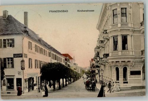 Frantiskovy Lazne 1913 Kirchenstrasse Gasthaus Fürstenhof