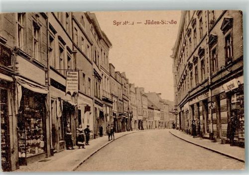 Sprottau 1926 Jüden- Straße Geschäft