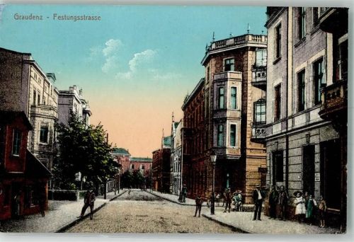 Graudenz 1915 Festungsstrasse Feldpost WK I
