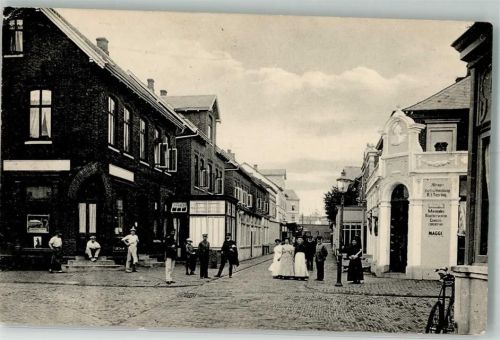 Borkum 1918 Damenpfad MAGGI-Emailleschild