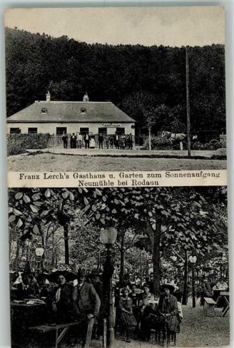 Wien 1911 Gasthaus zum Sonnenaufgang Lerch Neumühle bei Rodaun
