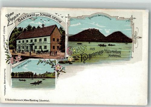 Hamr na Jezere 1912 Gasthaus zum Schloss Dwein hammersee