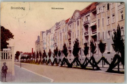 Bromberg Bydgoszcz 1909 Foto AK Bülowstrasse