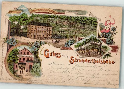 Bergisch Gladbach 1898 Gasthaus Strunderthalshöhe
