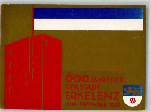 Erkelenz 1926 600 Jahrfeier der Stadt Erkelenz 1926 Stadtwappen