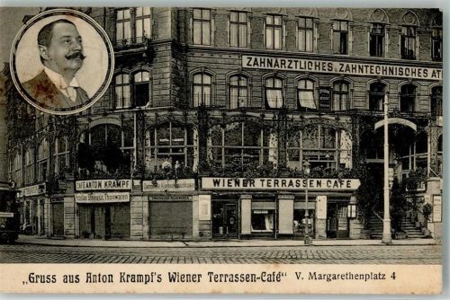 Wien Cafe Krampfs Wiener Terassen-Cafe Margarethenplatz 4