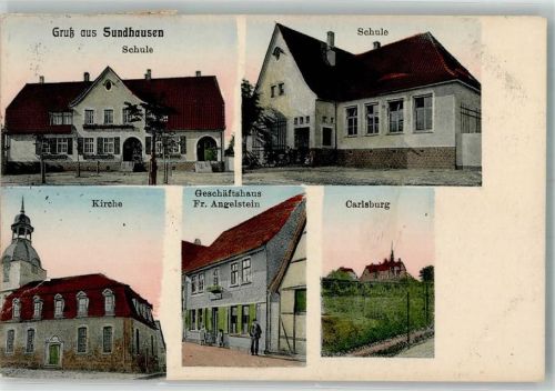 Sundhausen Schule Geschäftshaus Angelstein Carlsburg Kleiner Einriß