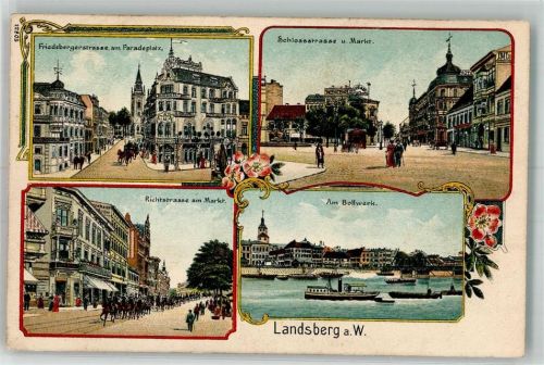 Kernein Lithographie Friedeberger Straße Schloss- Straße Am bollwerk Richterstrsse
