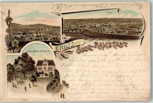 Ober-Ramstadt 1897 Gasthaus Wiener