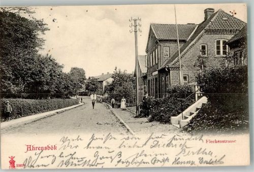 23623 W2405 Ahrensbök 1903 - Fleckenstraße Bahnpost Ahrensböck Zug 113