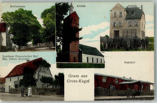 Großkugel Dorfstraße Gasthaus Preussischer Hof Bahnhof Schule