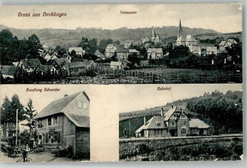 51580 W5226 Denklingen , Oberberg Kr 1911 - Handlung Schneider Bahnhof