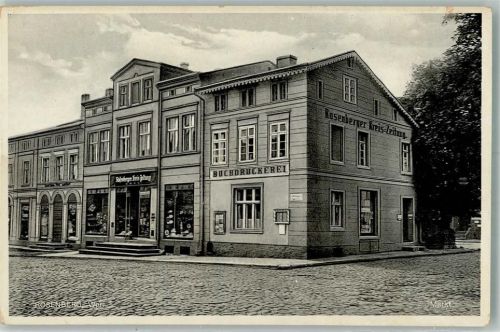 Rosenberg Susz Gebrauchsspuren Geschäft Buchdruckerei Rosenberger Kreis-Zeitung