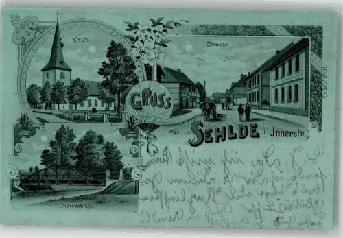Sehlde 1901 Kirche Dorfstraße Innerstebrücke
