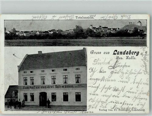 Landsberg 1901 Gasthaus zu den drei Schwänen