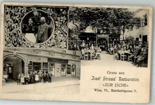 Wien 1925 Gasthaus Zur Eiche Marchettigasse 7