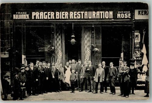 Wien Gasthaus Kulhanek Prager Bier-Restaurant Lechenfelderstrasse 67
