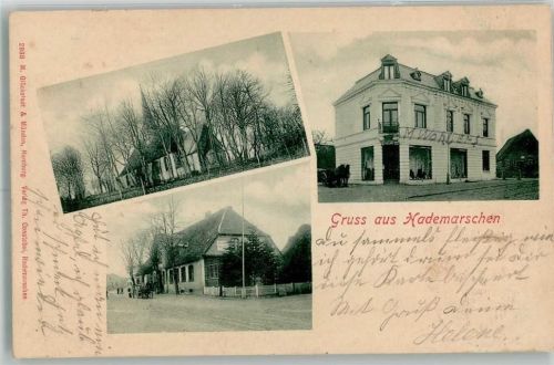Hanerau-Hademarschen 1900 Geschäftshaus Gasthaus Kirche