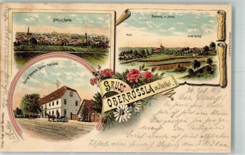 Oberroßla 1897 Gasthaus Oberroßla Mühle Gasthaus Jacobs