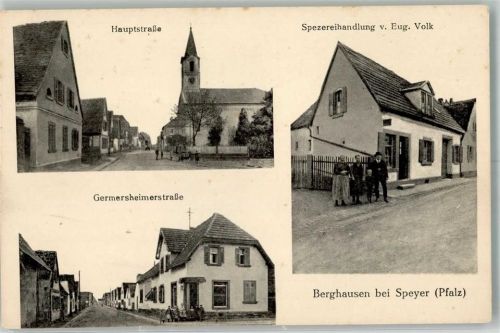 Berghausen Hauptstraße Germersheimerstraße Spezereihandlung Volk