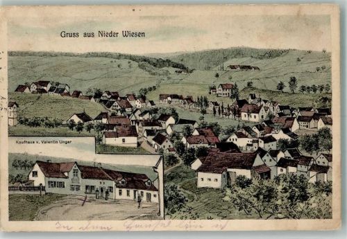 Nieder-Wiesen 1915 Kaufhaus Valentin Unger