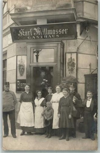 Wien 1917 Gasthaus Millmasser Feldpost WK I