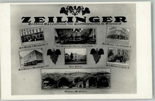 Wien Gasthaus Zeilinger Weinbau und Großkellerei