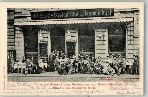 Wien 1904 Gasthaus Zum Raimundhof Strohmayergasse 18