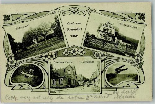 67433 W6730 Lachen-Speyerdorf - Baumschule Zipp Mädchenasyl Doppeldecker Gasthaus Kercher