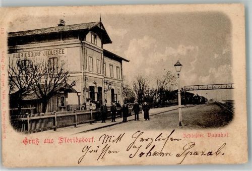 1210 Wien 21. Bezirk, Floridsdorf 1899 Gebrauchsspuren Bahnhof Jedlesee