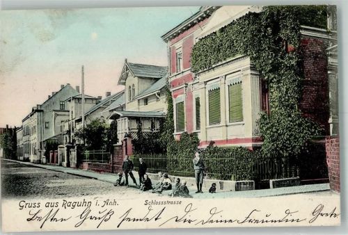 Raguhn 1904 Schloßstraße Kinder Dackel
