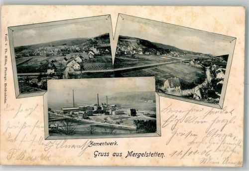 89518 W7920 Mergelstetten 1903 - Zementwerk