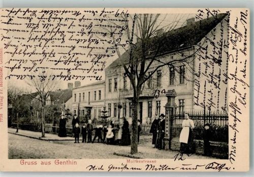 Genthin 1903 Moltkestraße Wohnhaus Nr. 13a