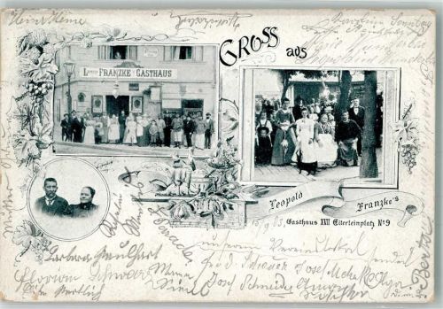 Wien 1903 Gasthaus Franzke