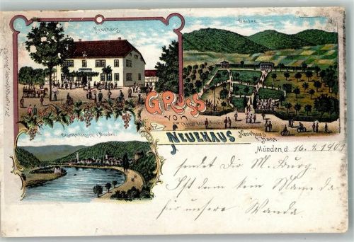 Münden 1901 Gasthaus Neuehaus