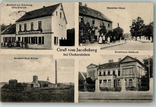 Jacobsberg Siedlung 1927 Gasthaus zur Erholung Schacht Graf Bülow Beamten-Haus Direktions-Gebäude