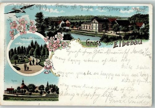 Elbenau 1903 Möwe Gartenanlage